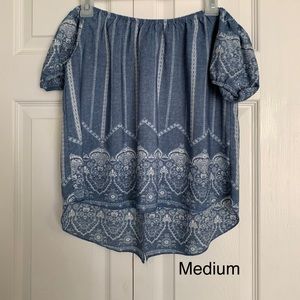 Off the shoulder top